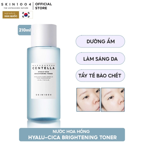 Nước Hoa Hồng Dưỡng Ẩm, Làm Sáng Da Skin1004 Madagascar Centella Hyalu-Cica Brightening Toner 210ml