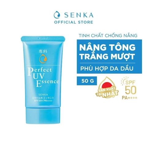 Kem Chống Nắng Dạng Tinh Chất Mỏng Nhẹ Senka Perfect UV Essence SPF 50+/PA +++ 50g