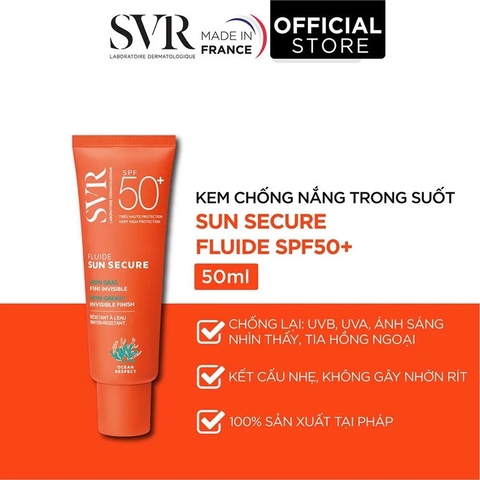 Kem Chống Nắng SVR Sun Secure Fluide SPF50+ 50ml