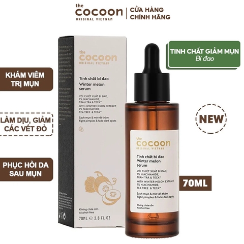 Tinh Chất Bí Đao Cocoon Làm Giảm Mụn, Mờ Thâm Winter Melon Serum 70ml