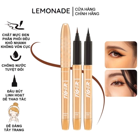 Bút Kẻ Mắt Nước Siêu Mảnh, Sắc Nét, Chống Trôi Hiệu Quả Lemonade SuperTiger Eyeliner 1g