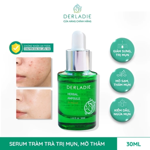 Tinh Chất Thảo Dược Trị Mụn Derladie Herbal Ampoule For Blemish 30ml