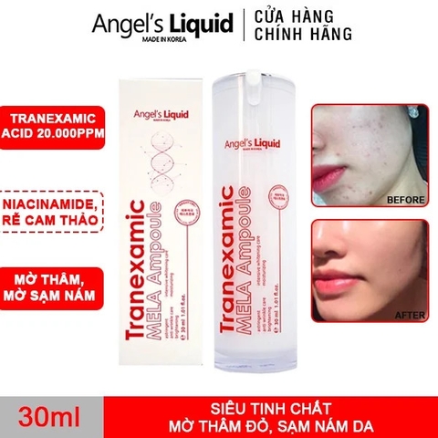 Siêu Tinh Chất Xoá Thâm Đỏ, Mờ Sạm Nám Angel's Liquid Tranexamic Mela Ampoule 30ml