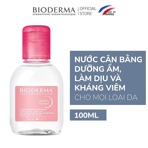 Nước Hoa Hồng Cho Da Nhạy Cảm Bioderma Sensibio Tonique 100ml