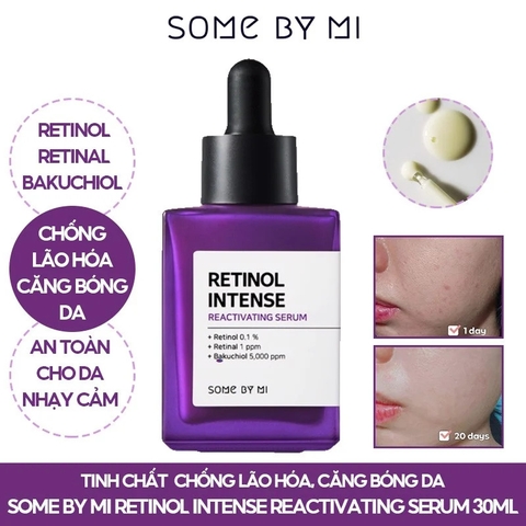 Tinh Chất Ngăn Ngừa Lão Hóa, Cải Thiện Nếp Nhăn Some By Mi Retinol Intense Reactivating Serum 30ml