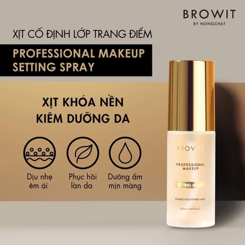 Xịt Cố Định Lớp Trang Điểm Browit Professional Makeup Setting Spray 50ml