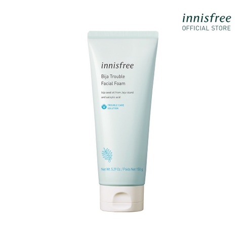 Sữa Rửa Mặt Cho Da Dầu Mụn Innisfree Bija Trouble 150ml