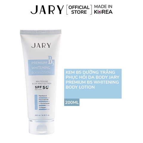 Kem Dưỡng Trắng Phục Hồi Da Body Jary Premium B5 Whitening Body Lotion 200ml