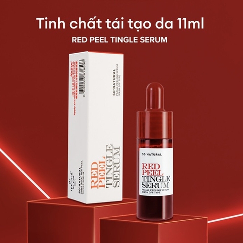 (Size nhỏ) Tinh Chất Tẩy Da Chết Hóa Học So’Natural Red Peel Tingle Serum 11ml