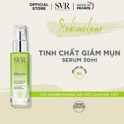 Tinh Chất Giảm Mụn Làm Mờ Thâm Sạm Và Mềm Mịn Da SVR Sebiaclear Serum 30ml