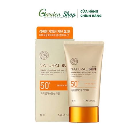 Kem Chống Nắng The Face Shop Power Long Lasting Sun Cream 50ml SPF50+ 50ml