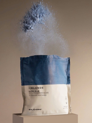 Bột tẩy xanh (khử cam) Elgon lgon I-Blonde Extra Blue Bleach 500g