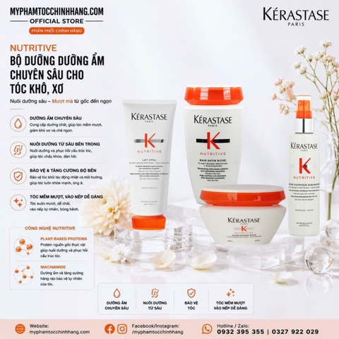 Dầu gội – dầu xả Kérastase Nutritive BAIN SATIN RICHE