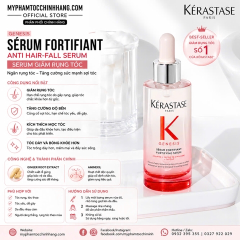 Serum chống rụng tóc Kérastase Genesis Serum Anti-Chute Fortifiant 90ml