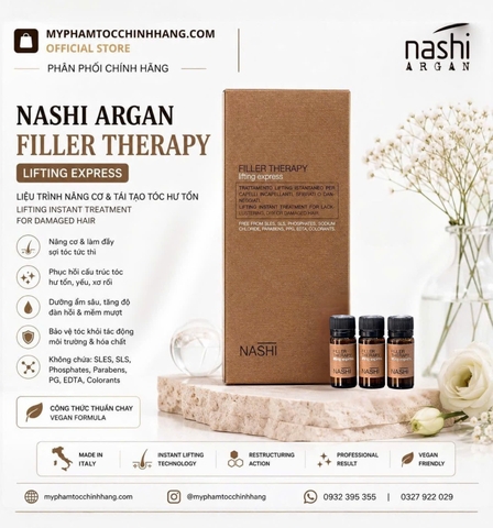 Huyết thanh tái tạo cấu trúc tóc Nashi Filler Express 24 ống*8ml