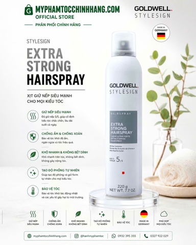 Gôm xịt siêu cứng Goldwell StyleSign Sprayer – Extra Strong Hairspray 300ml
