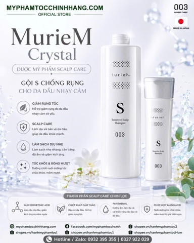Dầu gội giảm rụng cho da đầu khô và nhạy cảm Number three 003 Muriem S