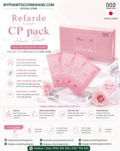Kem hấp tại nhà 003 Refarde CP Pack Hộp 4 gói x 12g