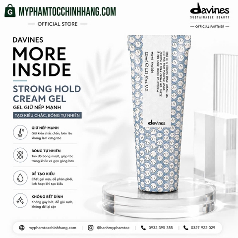 Gel giữ nếp cứng Davines More Inside This Is A Strong Hold Cream Gel 125ml