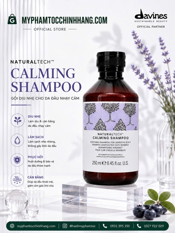 Dầu gội DAVINES CALMING Dịu Nhẹ Cho Da Đầu Nhạy Cảm 250ml/ 1000ML