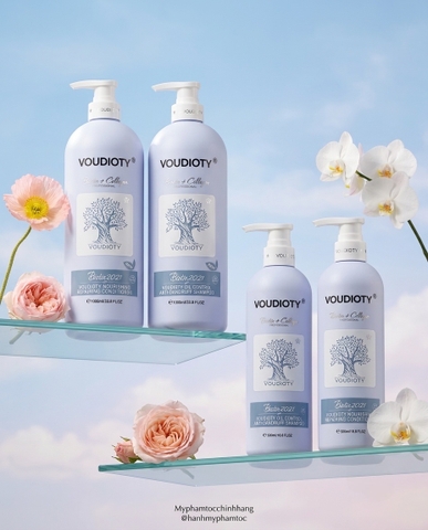 BIOTIN&COLLAGEN TÍM  VOUDIOTY 2 IN 1 KIỀM DẦU, TRỊ GẦU 500ML 1000ML