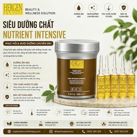 Tinh chất phục hồi đặc biệt chuyên sâu BES HERGEN Nourishing intensive serum 16x10ml