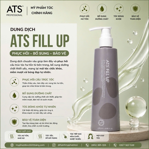 Dung dịch tăng cường độ đàn hồi và chắc khỏe tóc ATS Fill Up 310ml