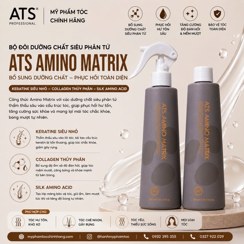 Dung dịch bổ sung dưỡng chất dạng xịt ATS Amino Matrix 310ml