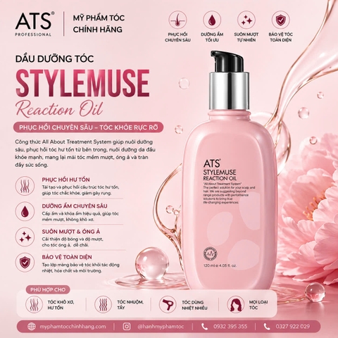 Dầu dưỡng tóc ATS Stylemuse Reaction oil 120ml
