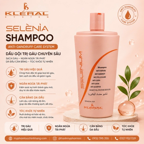 Dầu gội trị gàu KLERAL SYSTEM Anti-Dandruff Shampoo 300ml 1000ml