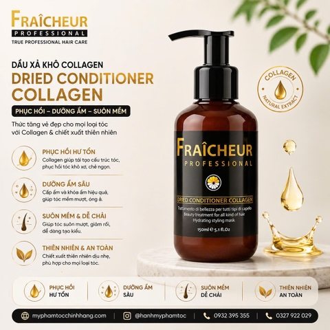 Xả Khô Fraicheur Collagen No-Rinse Conditioner 150ml