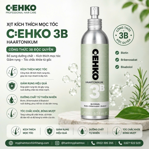 Xịt dưỡng kích thích mọc tóc CEHKO Haartonikum - C:EHKO Haartonikum Tonic Spray 75ml/ 250ml