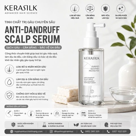Huyết thanh giảm gàu Kerasilk Anti-Dandruff Scalp Serum 100ml