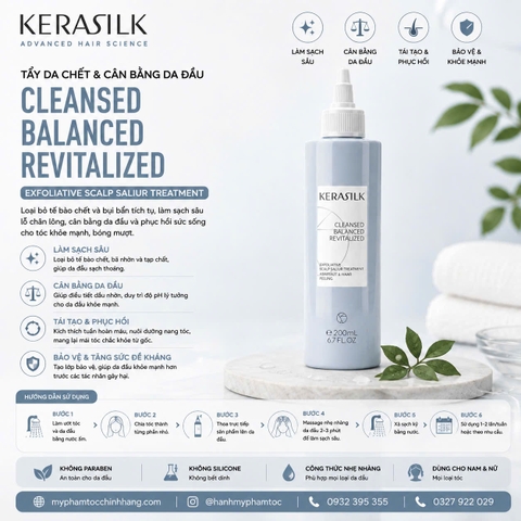 Tẩy tế bào chết da đầu Kerasilk Exfoliating Scalp Pre-Wash 250ml