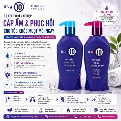 Dầu Gội & Dầu Xả Phục Hồi Đa Năng It’s a 10 Miracle