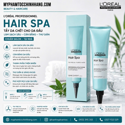 Tẩy Tế Bào Chết Cho Da Đầu Hair Spa L'oreal 150ml