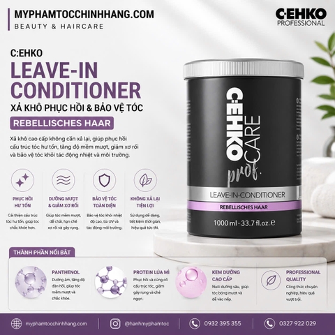Dưỡng xả khô CEHKO - C:EHKO Leave-in Conditioner 1000ml