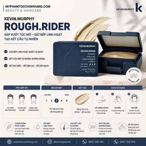 Sáp tạo kiểu dạng vừa Kevin.Murphy ROUGH.RIDER 30g 100g