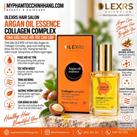 Tinh Dầu Dưỡng Tóc Olexrs Hair Salon Collagen Complex 80ml