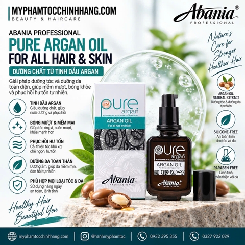 TINH DẦU DƯỠNG TÓC ABANIA PURE ARGAN OIL 50ML
