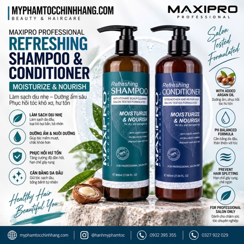 DẦU GỘI XẢ SIÊU PHỤC HỒI MAXIPRO COLLAGEN 500ML- 800ML