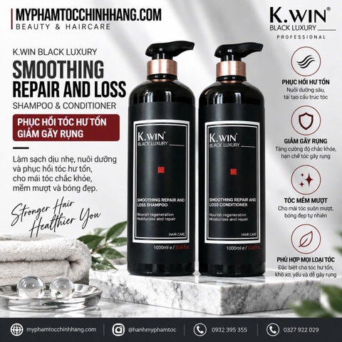 Bộ Dầu Gội Xả Kwin Luxury Black Shampoo & Conditioner
