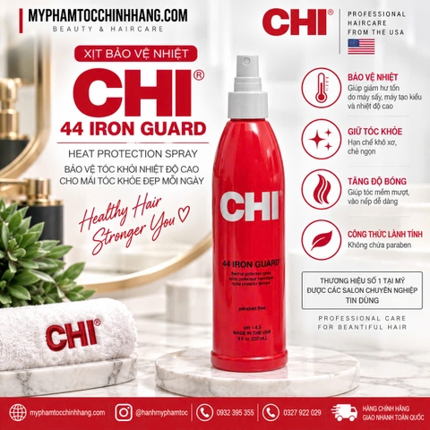 Xịt dưỡng tóc chống nhiệt CHI 44 Iron Guard 237ml