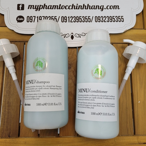 DẦU GỘI XẢ DƯỠNG BÓNG DAVINES MINU 250ML -  1000ML