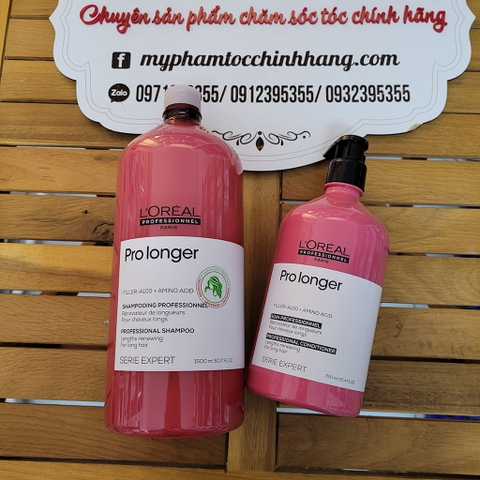 DẦU GỘI XẢ L'OREAL PRO-LONGER BIOTIN  1500ML-750ML- 500ML - 300ML - 200ML