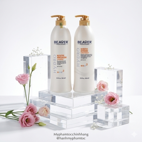Bộ dầu gội – dầu xả phục hồi chuyên sâu Beaver 3+ Intensive Care Shampoo & Conditioner