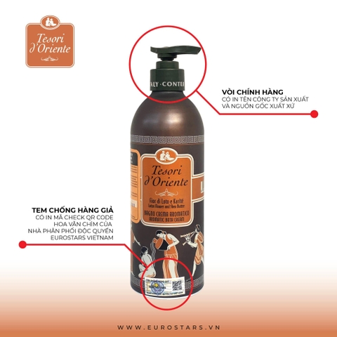 Sữa tắm Tesori d'Oriente Shower Gel (dạng gói - 250ml - 500ml)