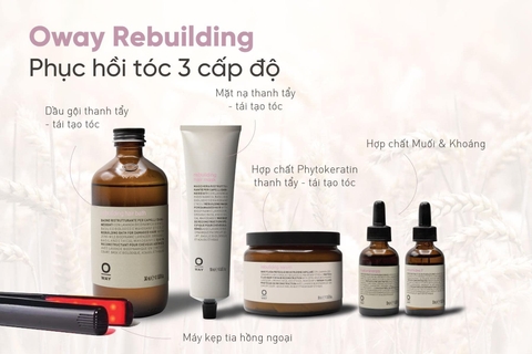 Dầu Gội Phục Hồi Tóc Hư Tổn OWAY Rebuilding Hair Bath 240ml/ 150ml/ 500ml/ 950ml