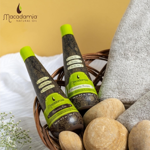 DẦU GỘI XẢ MACADAMIA TRẺ HÓA  Rejuvenating Shampoo - DƯỠNG ẨM Moisturizing Rinse 300ML - 1000ML