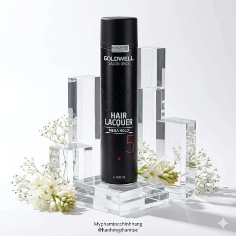 Gôm xịt siêu cứng Goldwell Super Firm Mega Hold 5 600ml